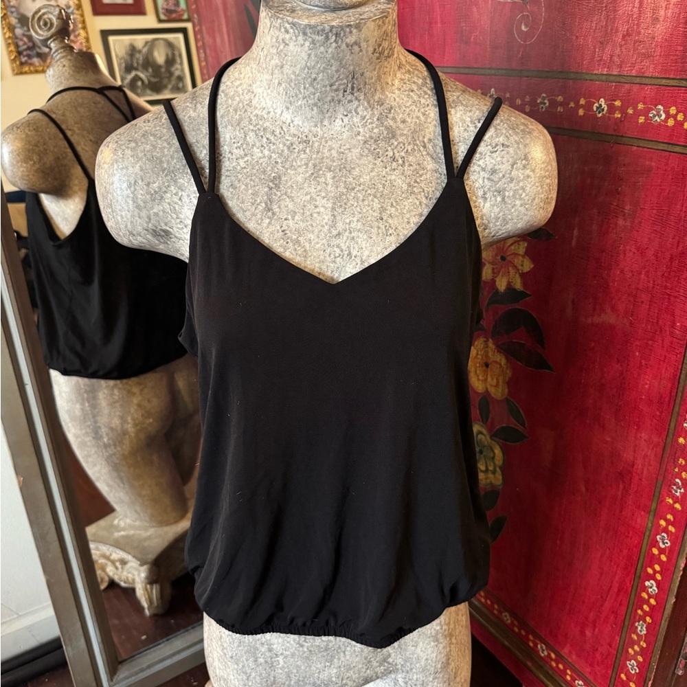Express strappy black tank top